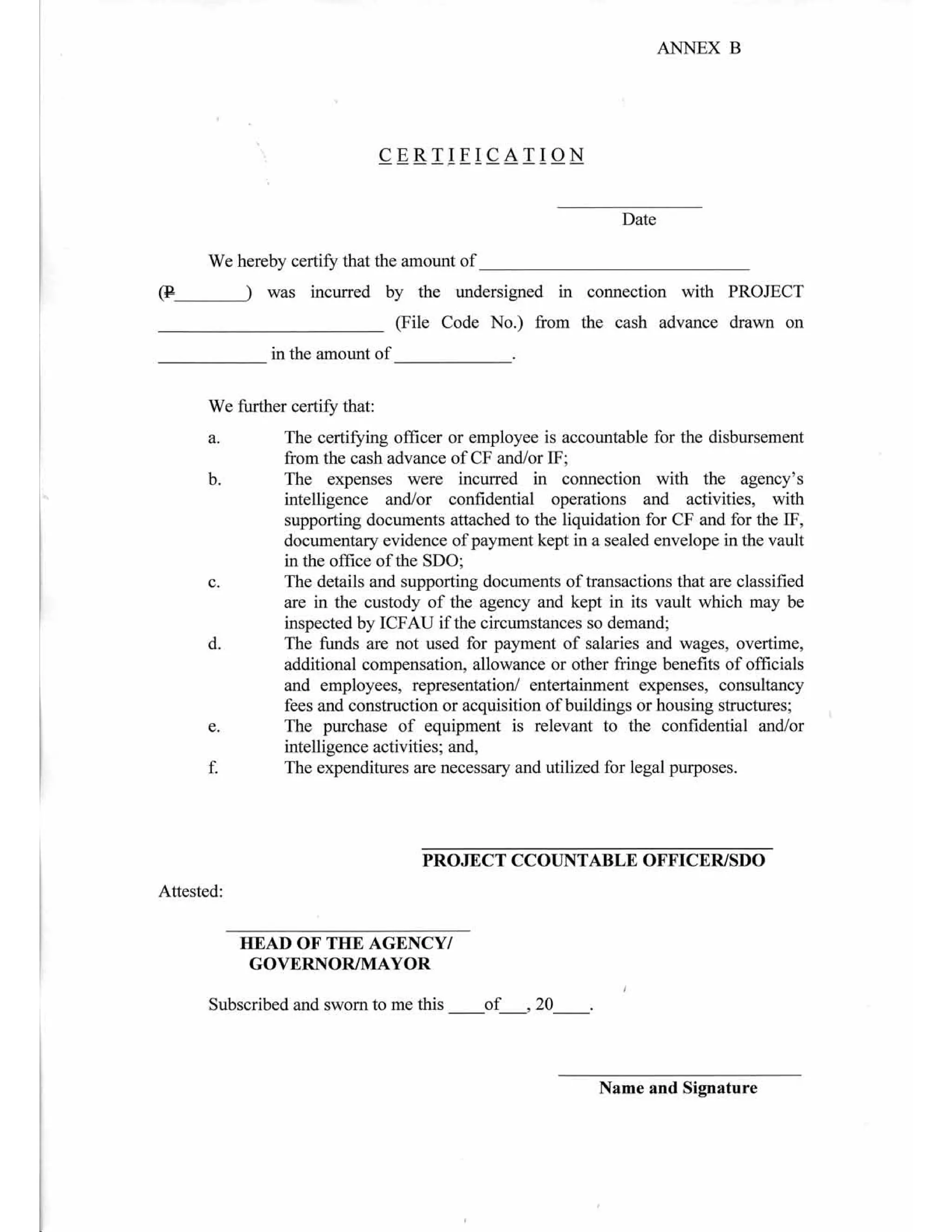 GUIDELINES ON THE ENTITLEMENT, RELEASE, USE, REPORTING AND AUDIT OF CONFIDENTIAL AND/OR INTELLIGENCE FUNDS