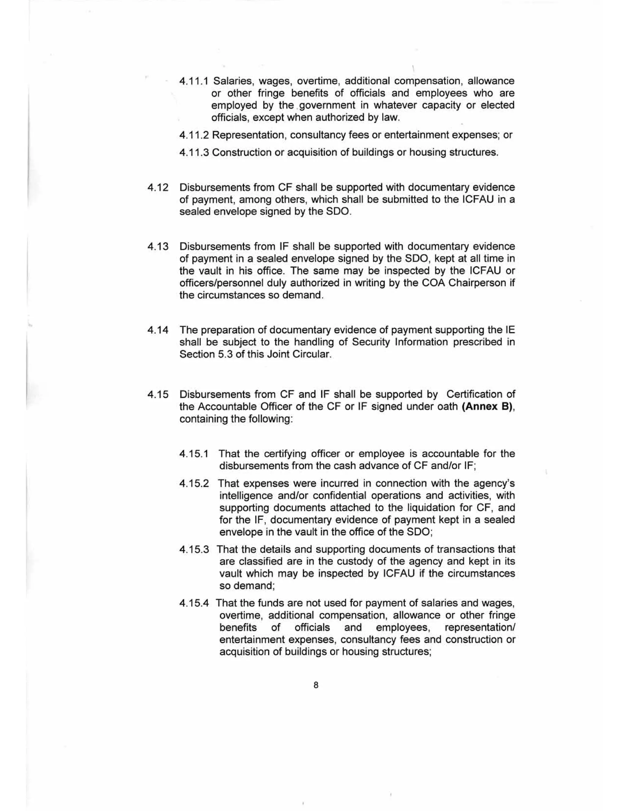 GUIDELINES ON THE ENTITLEMENT, RELEASE, USE, REPORTING AND AUDIT OF CONFIDENTIAL AND/OR INTELLIGENCE FUNDS