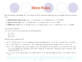 More Rules




surendersingh@rediffmail.com
 