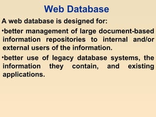Open Source Database Management Software available on the Net | PPT