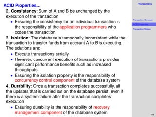 Database management system -Transactions | PPT