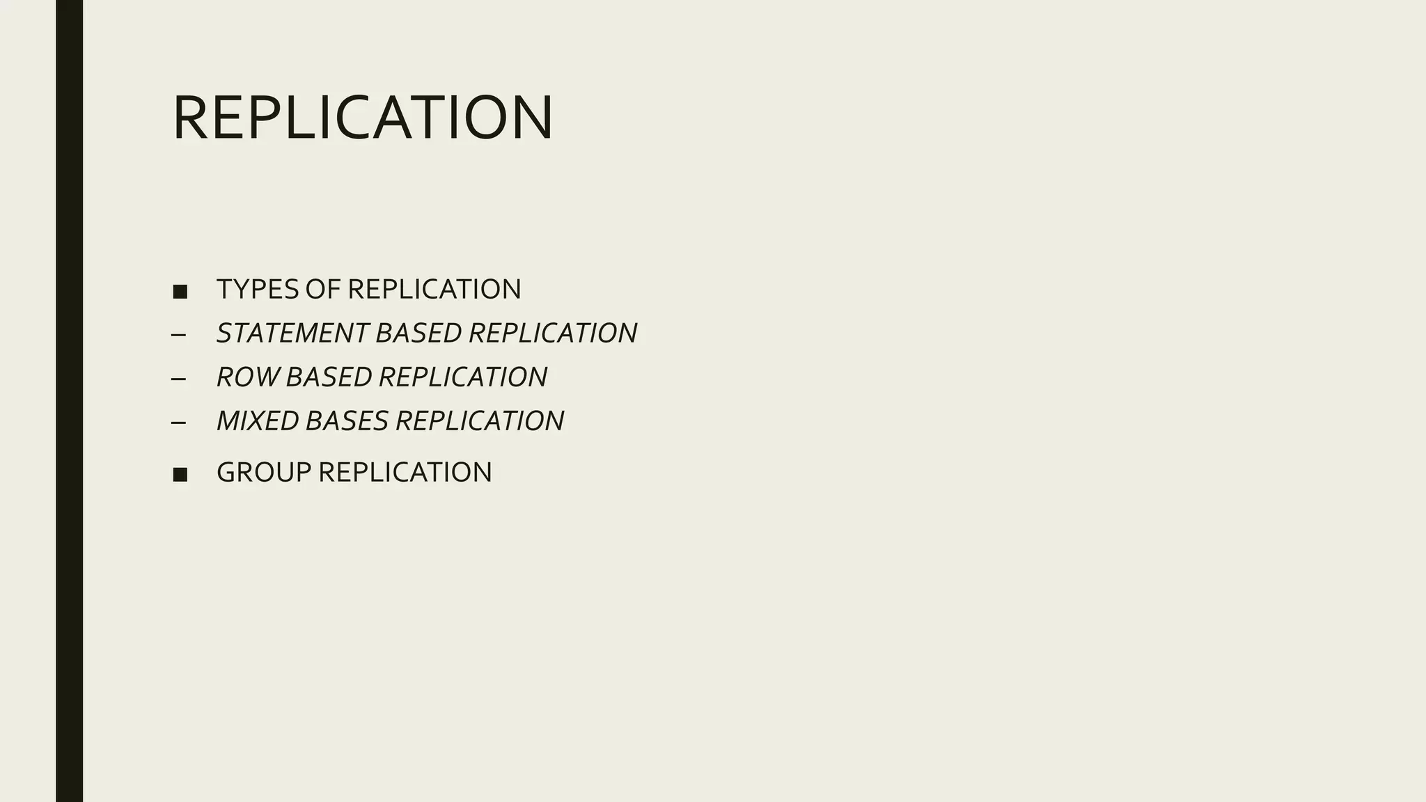 Dbms modeling optimization ppt