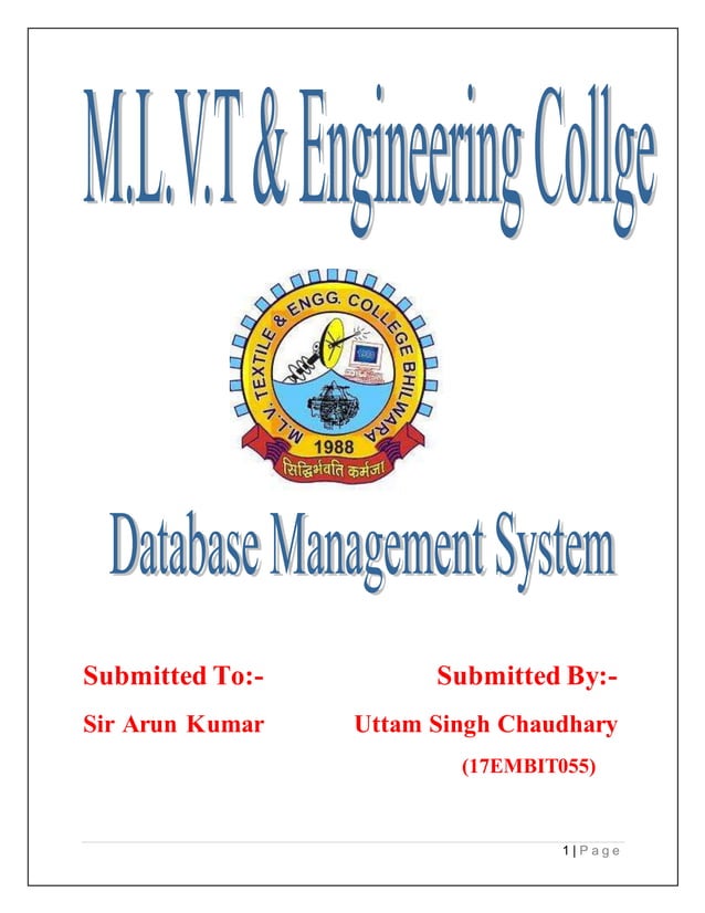 DataBase Management System Lab File | PDF