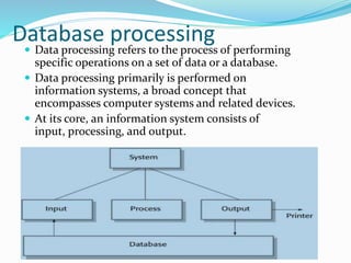Data Processing in Fundamentals of IT | PPT