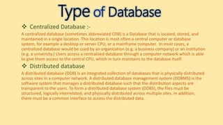 ppt on database management | PPT