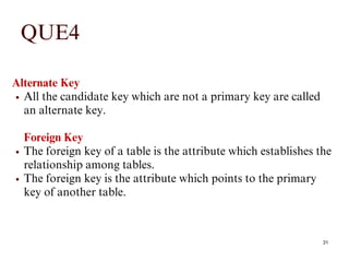 Data base management system comprehensive module 2 ppt | PDF