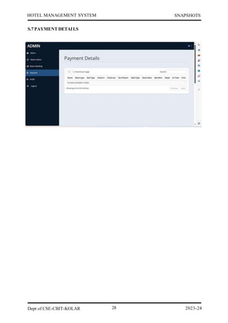 Hotel management system in a DBMS project | PDF