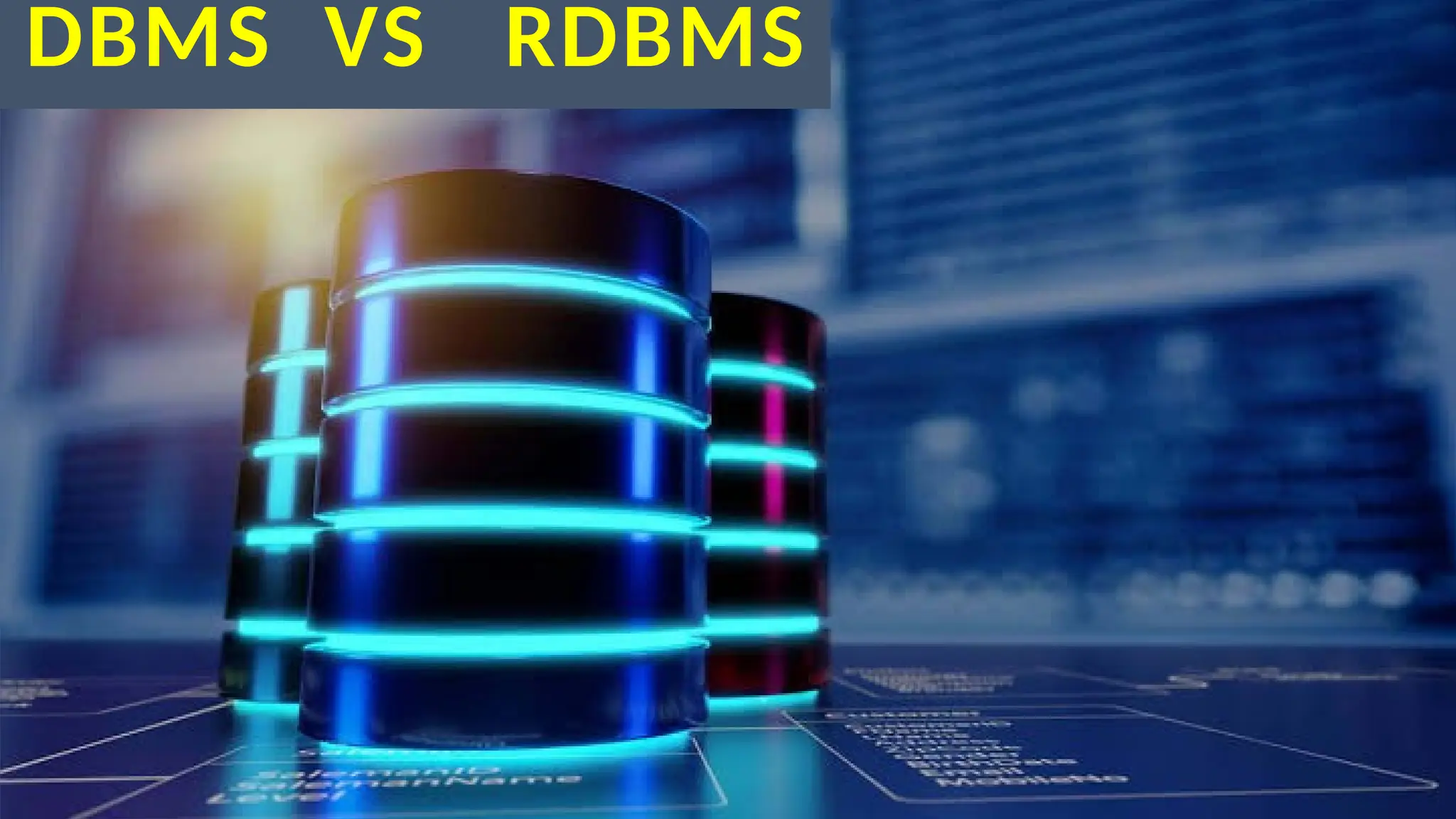 DBMS VS RDBMS
 