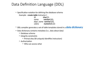 The Need for Databases Data Models Relational Databases Database Design ...