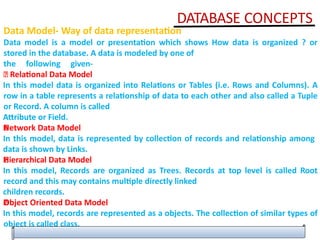 RELATIONAL DATABASE MANAGEMENT SYSTEM - dbms concept | PPTX