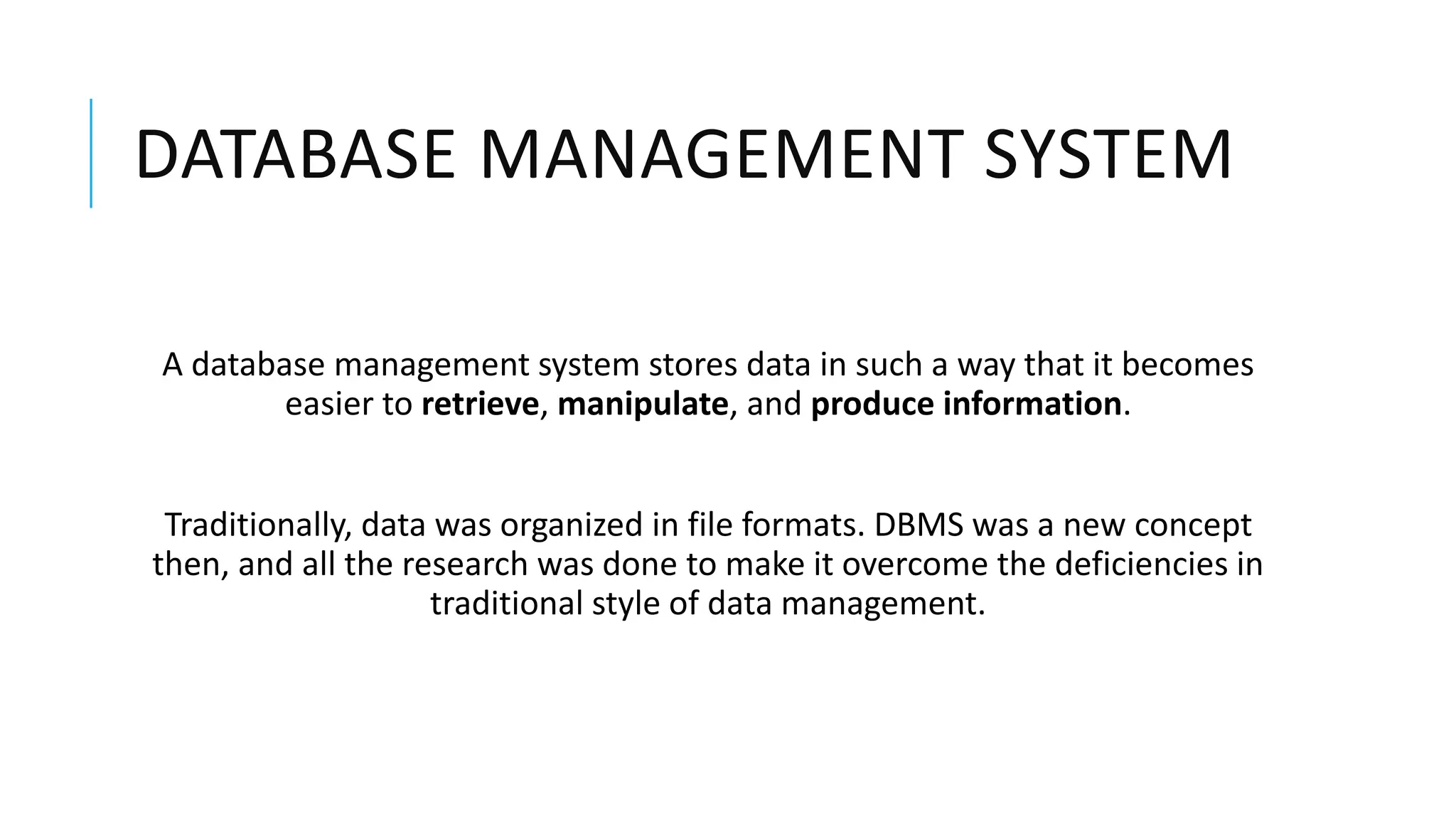 database management system - overview of entire dbms | PDF