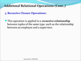 Dbms ii mca-ch5-ch6-relational algebra-2013 | PPT