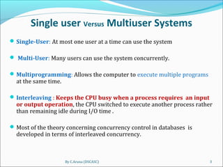 Dbms ii mca-ch9-transaction-processing-2013 | PPT
