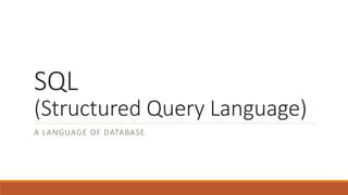 SQL Queries Information | PPT