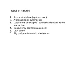 Comprehensive Overview of Transaction Processing, Concurrency Control ...