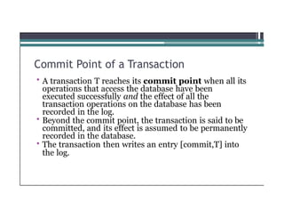 Comprehensive Overview of Transaction Processing, Concurrency Control ...