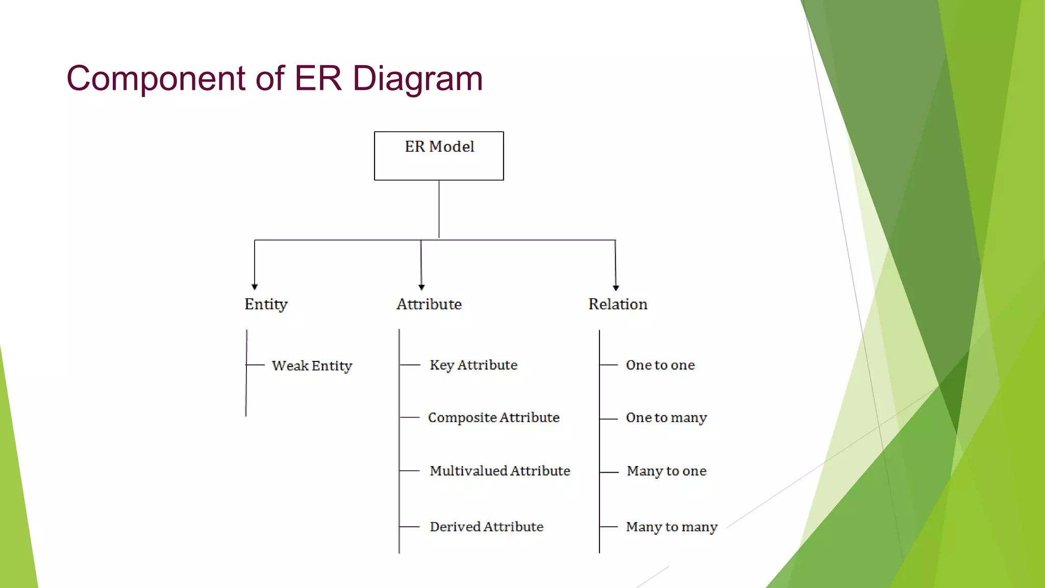Component of ER Diagram
 