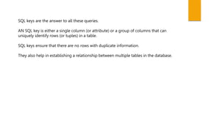 DBMS-Unit-2.pptx | Databases | Computer Software and Applications