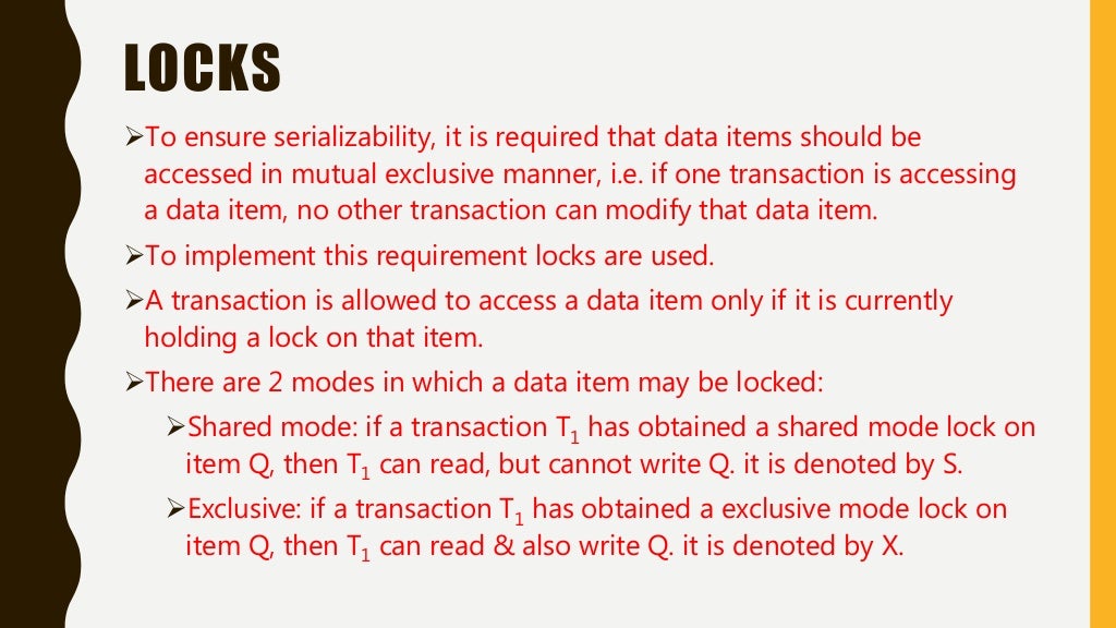 2 phase locking protocol DBMS