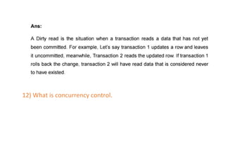 12) What is concurrency control.
 