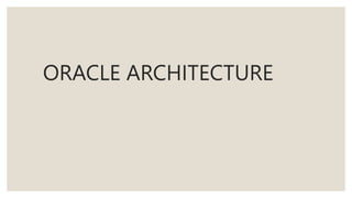 DatabaseManagement (oracle architecture) | PPT