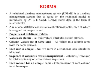 DBMS unit 3.ppt semester 4 btech aktu 2024 | PPT