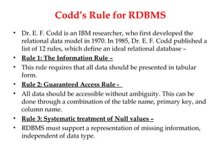 Database Rules DBMS unit 3.ppt semester 4 btech aktu 2024 | PPT