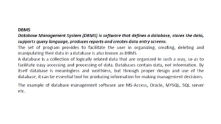 Database Management System A Complete PPT for XII | PPTX
