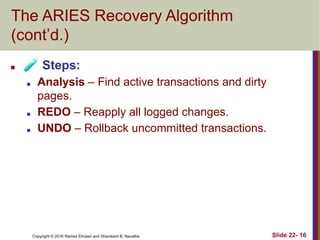 DBMS data recovery techniques and slides pptx | PDF