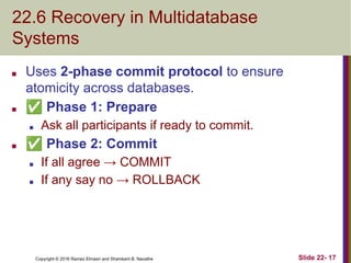 DBMS data recovery techniques and slides pptx | PDF