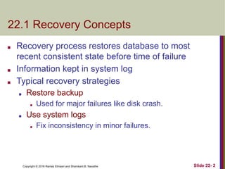 DBMS data recovery techniques and slides pptx | PDF
