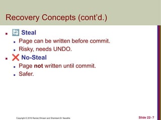 DBMS data recovery techniques and slides pptx | PDF