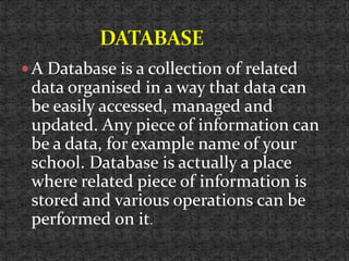 Dbms and rdbms ppt | PPT