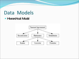 Data  Models Hierarchical Model 