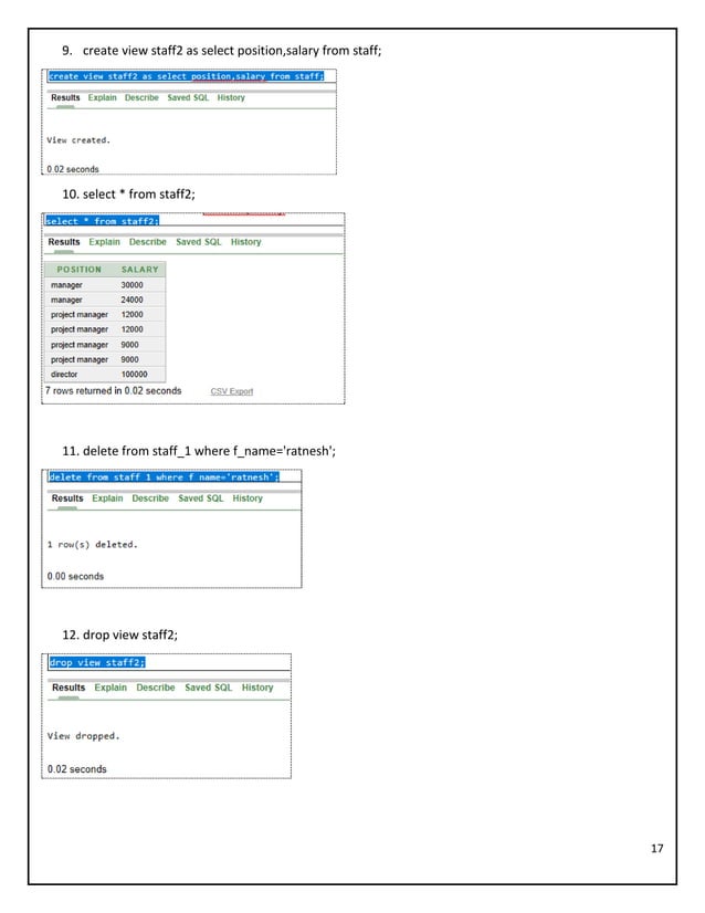 Very simple queries of DBMS | PDF