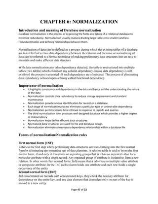 Database Management Systems Full notes.pdf