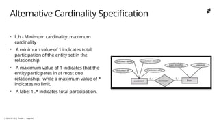 Maximum Cardinalities Comprehensive Introduction to Database Management Systems and Models | PPTX