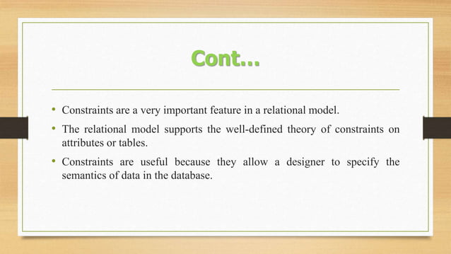 DBMS Integrity rule | PPTX | Databases | Computer Software and Applications
