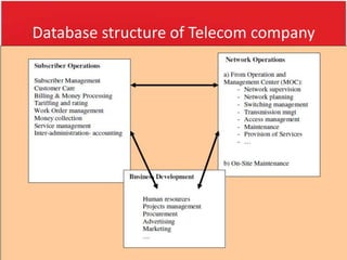 Dbms in telecommunication industry | PPTX