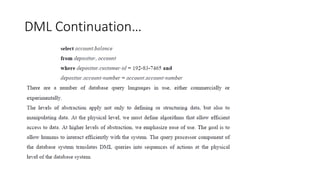 DML Continuation…
 