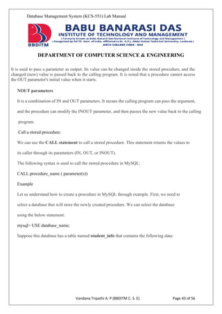 Data base management system LAB MANUAL KCS 551.pdf