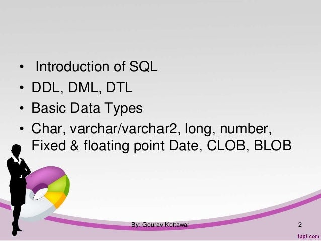 Sql Commands And Data Types Sql Basics Dbms Tutorial