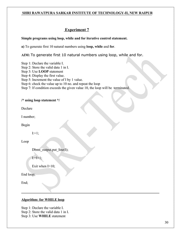 Dbms lab Manual PDF