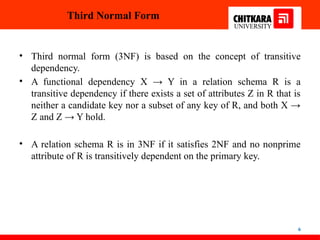 DBMS:- First normal to fifth normal form | PPTX