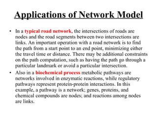 Applications of Network Model ,[object Object],[object Object]
