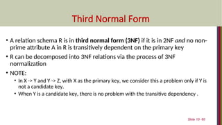 DBMS MODULE-5 normalisation in database management | PPT