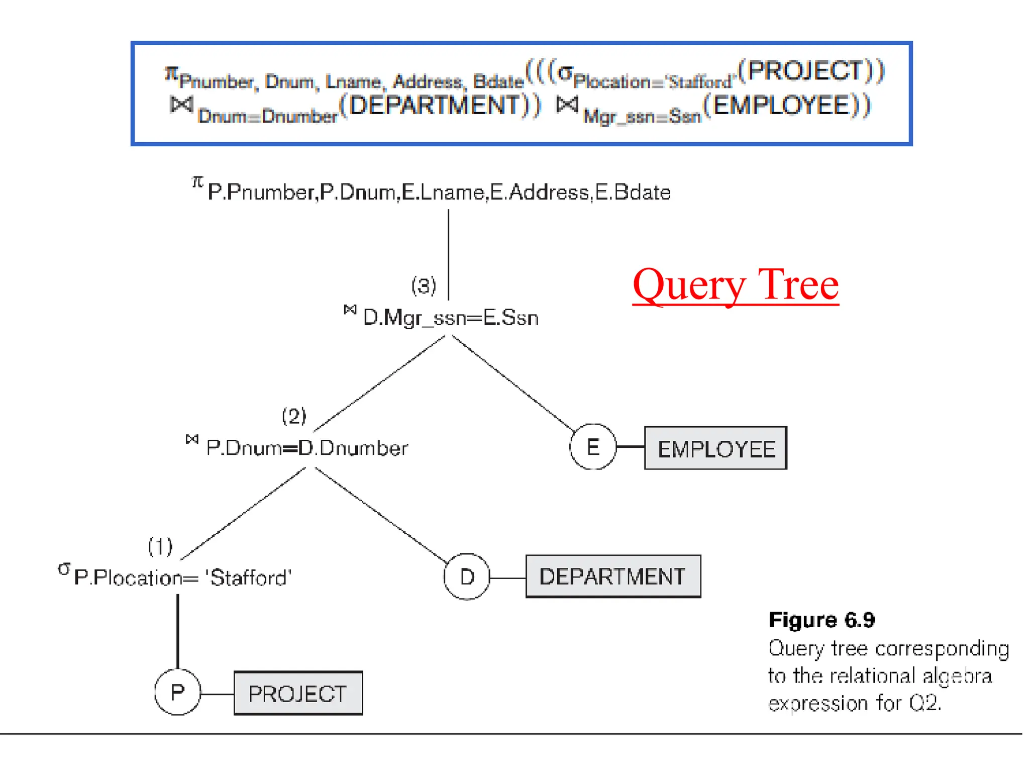 Query Tree
 