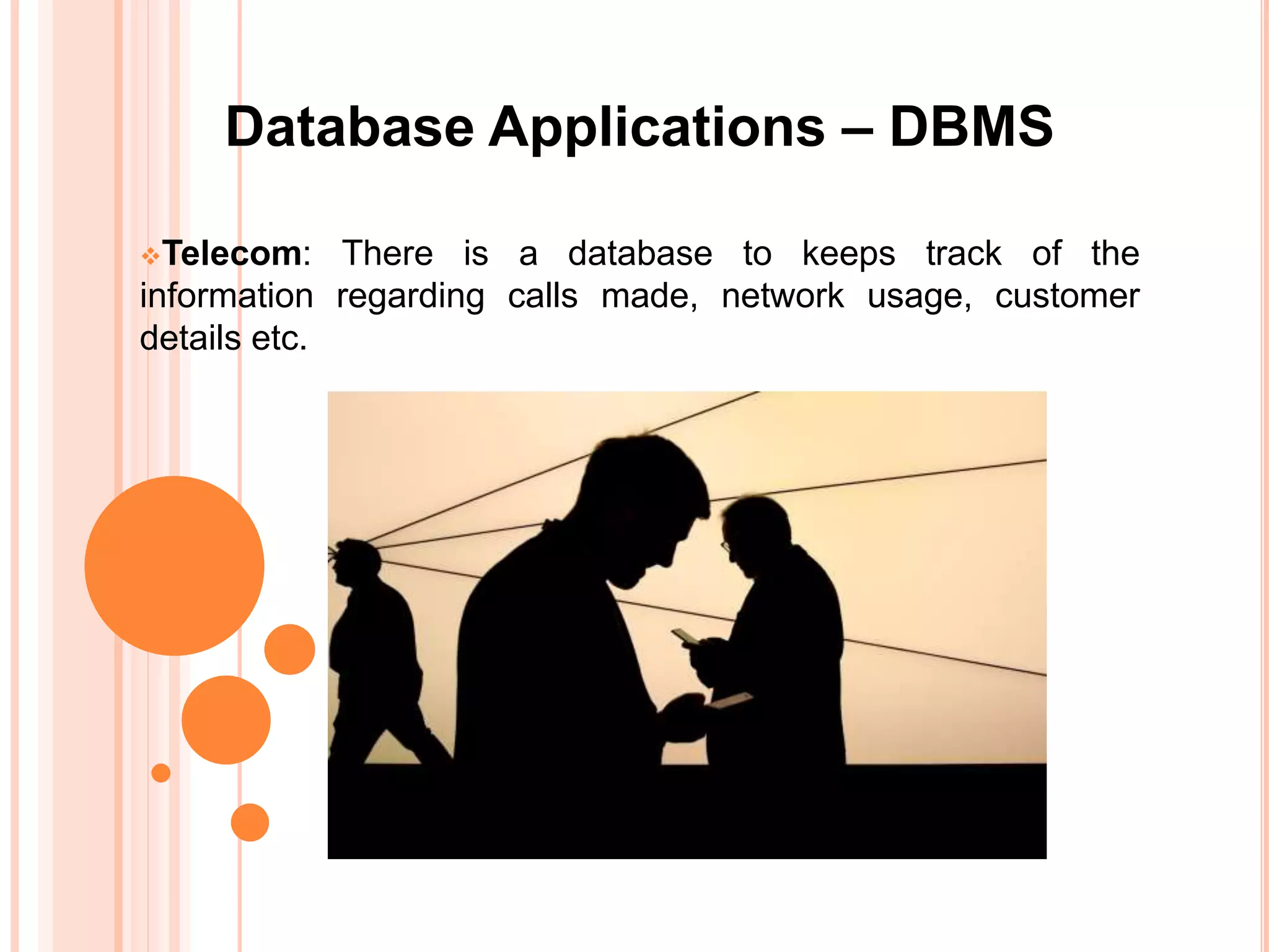 Applications Of Dbms Database Management System Ppt Applications Of Dbms Database Management System Ppt