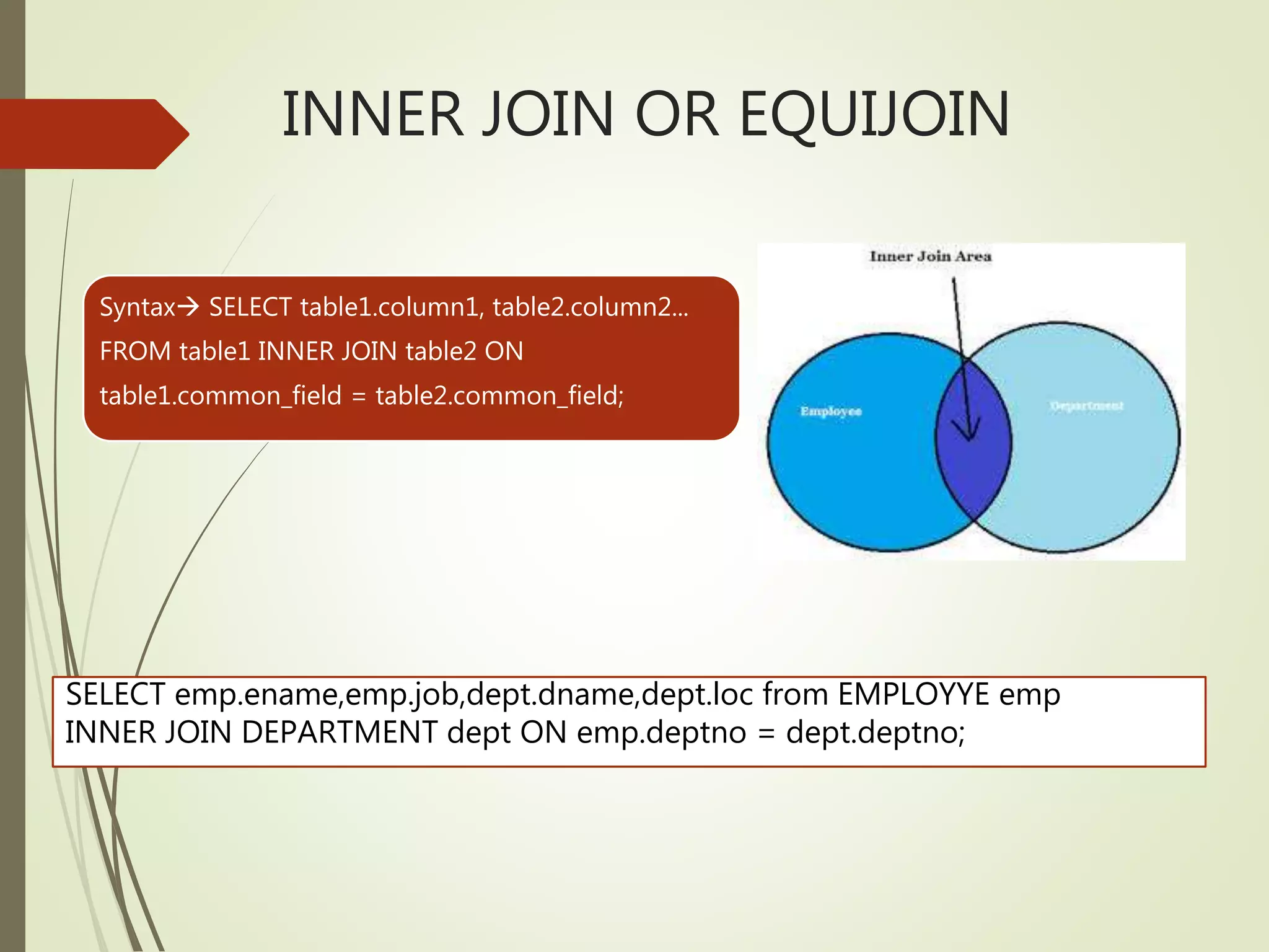 Types of sql joins pptx