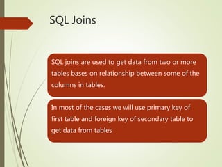 types of SQL Joins | PPT | Free Download